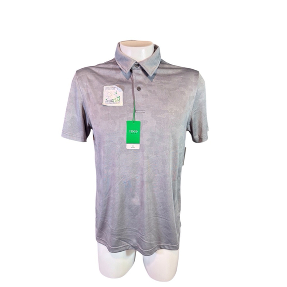 Men's IZOD Golf Polo Shirt, Size M, Grey - Picture 1 of 4